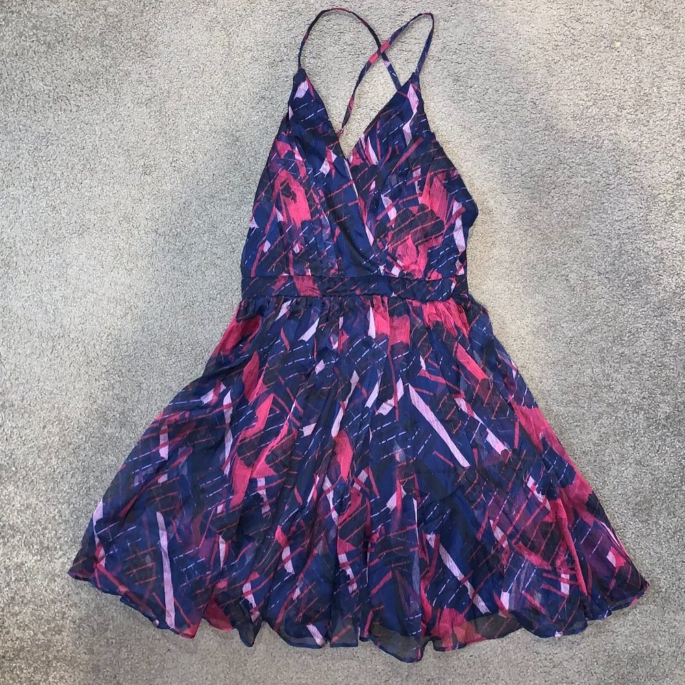 Lulus A spaghetti strap print dress size S
